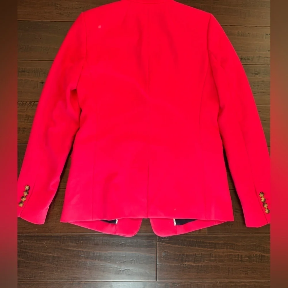 Hot pink Barbiecore J Crew blazer coquette preppy colorful elevated workwear